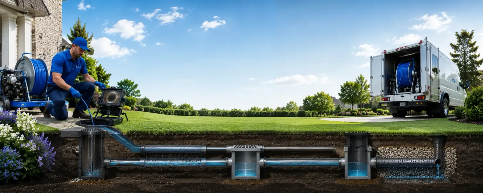 Outdoor drain cleaning information for Wallback, WV